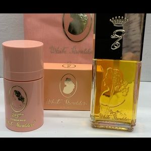 White Shoulders Cologne, Soap, and Powder